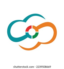 cloud camera logo icon template