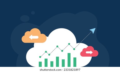Cloud Campaign flat graphic design
