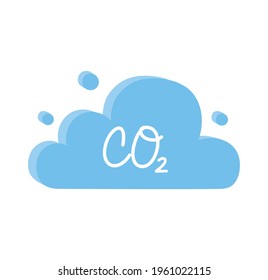 cloud carbon dioxide pollution isolated