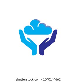 Cloud Care Logo Icon Design