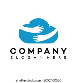 Vector de diseño de plantillas de logotipo de Cloud Care