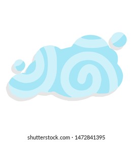 Cloud. Cartoon flat style. Decoration for the holiday. Isolated vector