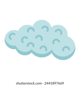 Cloud cartoon icon. Vector illustration.