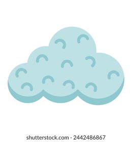 Cloud cartoon icon. Vector illustration.