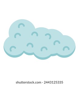 Icono de caricatura de nube. Ilustración vectorial.