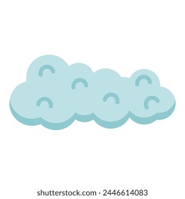 Cloud cartoon icon. Vector illustration.