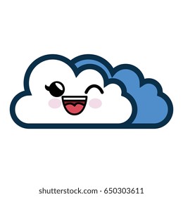 cloud cartoon smiley