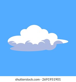 cloud cartoon vector. icon cloud. cloud illustration. cloud with blue background