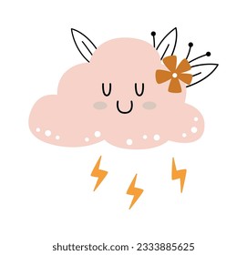 Wolkenkratzer mit Blumen-Vektorgrafik