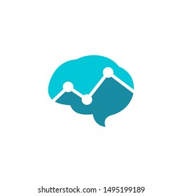 cloud and chat logo vector technology