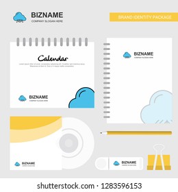 Cloud circuit  Logo, Calendar Template, CD Cover, Diary and USB Brand Stationary Package Design Vector Template