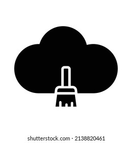 Cloud Cleanup Icon.cloud symbol.Simple flat vector illustration for your web site design, logo, app, UI.