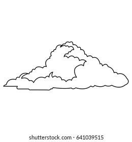 cloud climate weather cold outline