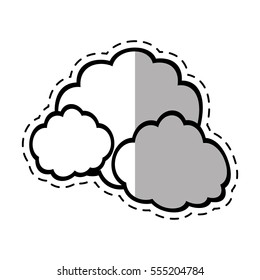 cloud climate weather shadow vector illustration eps 10