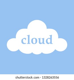 Cloud. Clouds icon. Sky. Weather. Vector illustration. EPS 10.