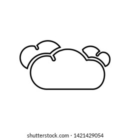 Cloud, Cloudy icon. Element of Whether for mobile concept and web apps icon. Outline, thin line icon for website design and development, app development