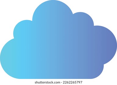 Cloud Cloudy Weather Gradient Icon