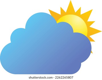 Cloud Cloudy Weather Gradient Icon