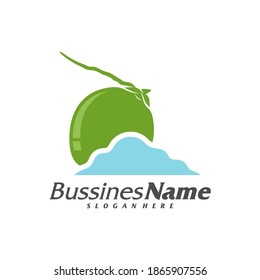 
Cloud Coconut logo vector template, Creative Coconut logo design concepts, Icon symbol, Illustration