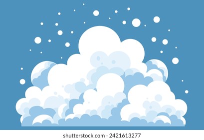 Cloud And Cold Vector.Cloud icon. Vector illustration.
