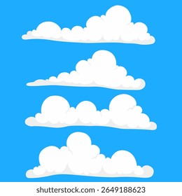 cloud collection theme design, vector file