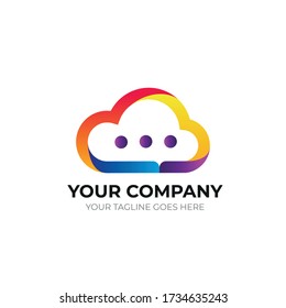 cloud color designs, suited for your communication logo design