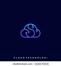 Cloud Color Illustration Vector Template. Suitable for Creative Industry, Multimedia, entertainment, Educations, Shop, and any related business
