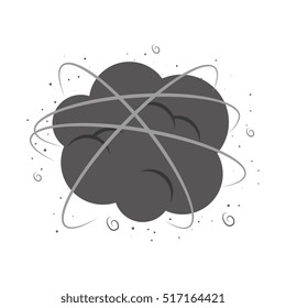cloud comic isolated icon