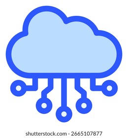 Cloud Commputing icon symbol. Vector illustration