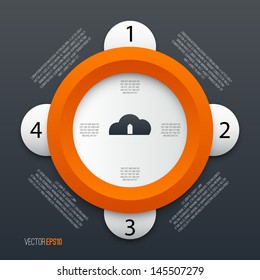Cloud Communication. Vector illustration