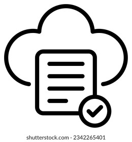 Cloud Compliance Icon für uiux, Infografik