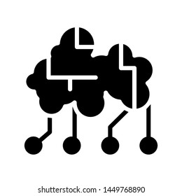 Cloud computer best the icon , template vector design logo emblem isolated illustration , cloud connection business system , outline solid background white


