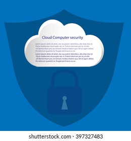 cloud computer security concept