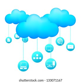 Cloud Computing Stock Vector (Royalty Free) 133071167 | Shutterstock