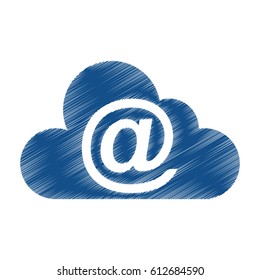cloud computing with arroba symbol