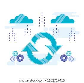 cloud computing with arrows refresh