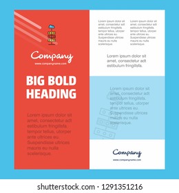 Cloud computing  Business Company Poster Template. with place for text and images. vector background