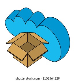 cloud computing cardboard box storage
