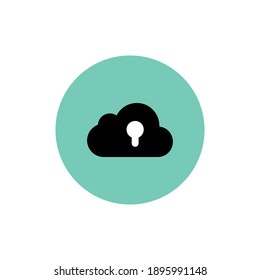 Cloud Computing  Computer cloud and Cloud Hosting related line icons. Cloud storage and Network Vector icon 
