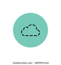 Cloud Computing  Computer cloud and Cloud Hosting related line icons. Cloud storage and Network Vector icon 