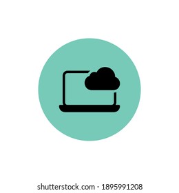 Cloud Computing  Computer cloud and Cloud Hosting related line icons. Cloud storage and Network Vector icon 