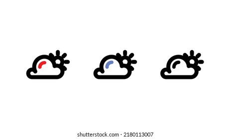 Cloud Computing, Computer cloud and Cloud Hosting related line icons. Cloud storage and Network Vector
