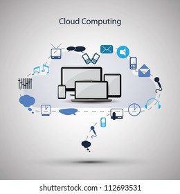 Cloud computing concept