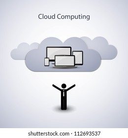 Cloud computing concept