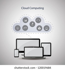 Cloud computing concept