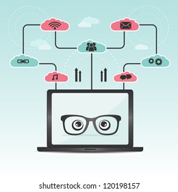 cloud computing concept