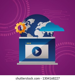 cloud computing concept