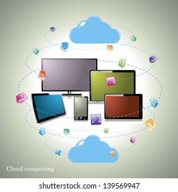 Cloud computing concept
