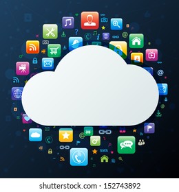 Cloud computing concept