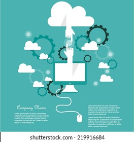 Cloud computing concept